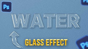 Glass effect in photoshop | how to create glass text effect in photoshop