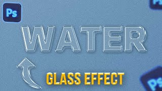 Glass effect in photoshop | how to create glass text effect in photoshop