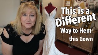 Unique Lace Hem - How to #bridalgown #alterations #sewingstudio