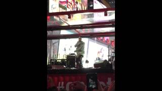 Kanye West for World Aids Day in Times Square 12-1-2014