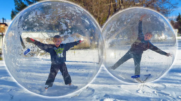 Last to Leave the GIANT SNOW GLOBE BUBBLE BALLS!