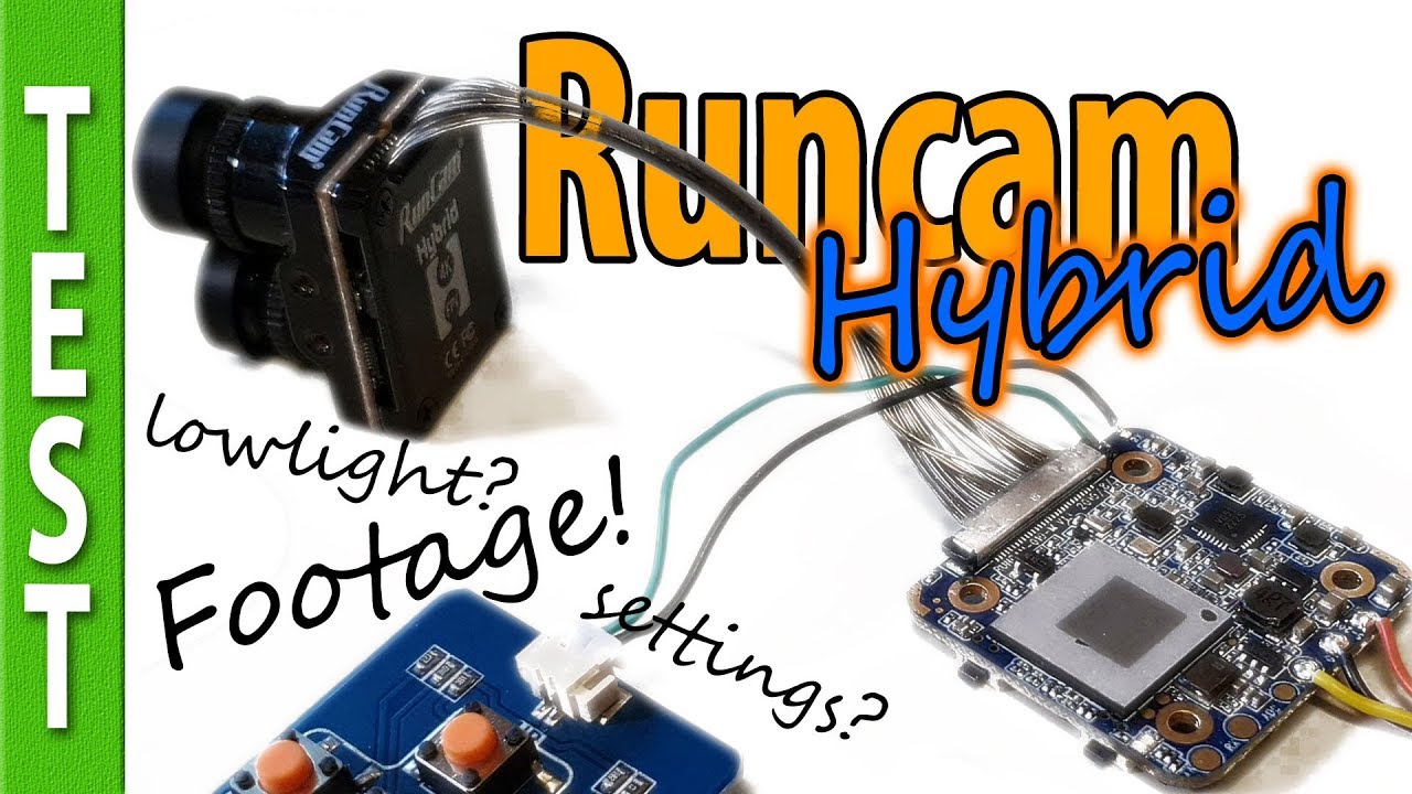 Runcam HYBRID indepth tests: Flight Footage, Lowlight, Latency during ...