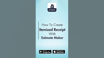 How to create an Itemized Receipt in Mobile app | Estimate & Invoice - Maker App For Android| iPhone