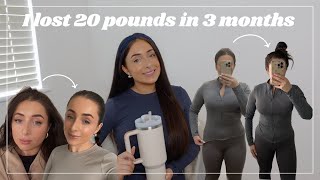 I LOST 20 POUNDS IN 3 MONTHS! ultimate glow up mentally & physically | intermittent fasting