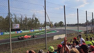 F1 Monza 2023 Sainz Pole Lap + Tifosi live Reaction  Ascari General Admission (Prato)  Italian GP