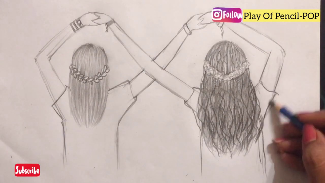 BFF 💖 Drawing Best friends farjana drawing academy Step By Step