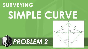 Surveying Horizontal Curve Simple Curve Prob 2 (PH)