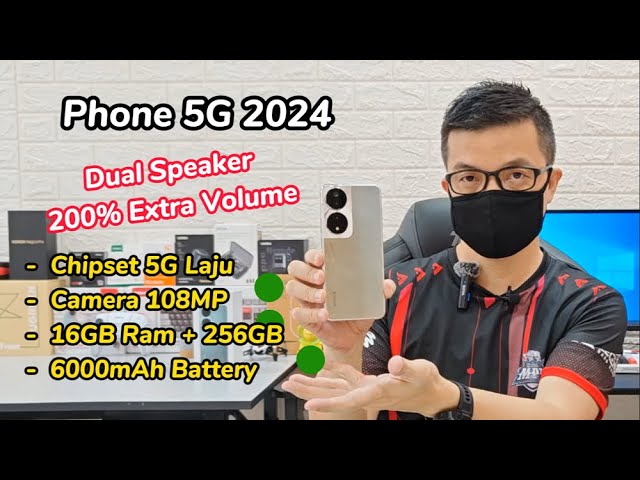 Phone 5G Memory 256GB +16GB Ram  Battery 6000mah Dual Speaker dan Camera 108MP Honor X7b 5G Malaysia class=