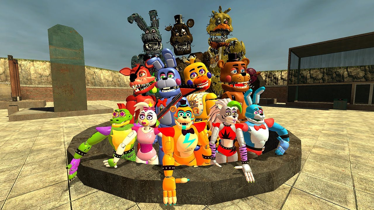 EXPLODING HYPER GOLDEN GLAMROCK ANIMATRONICS IN GMOD! Five Nights at ...