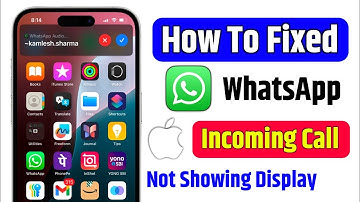 how to fix whatsapp incoming call not showing on screen iphone | whatsapp call not showing iPhone