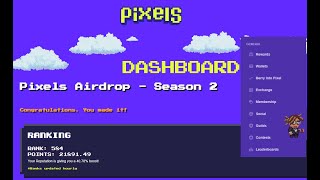 Dashboard w Pixels Online - wszystko co musisz o nim wiedzieć!