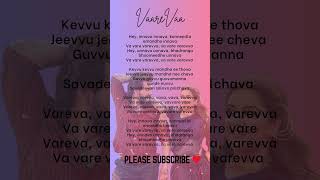 Vaarevaa Lyrics 🔥 | Lenin | Akhil Akkineni | Thaman S | Telugu Lyrical Shorts #Shorts