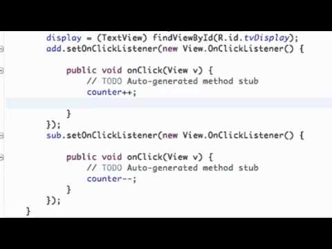 Android Application Development   10   Using setText method for our button