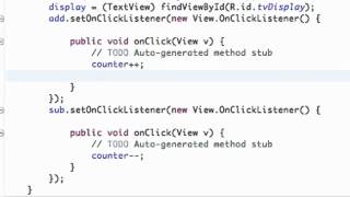Android Application Development   10   Using setText method for our button
