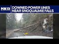 Crews clear downed trees, power lines near Snoqualmie Falls | FOX 13 Seattle
