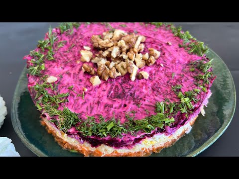 Легкий вкусный салат на Новый год. Оңай тез салат.