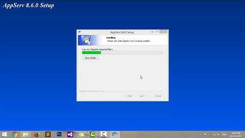 How to Setup AppServ 8.6.0