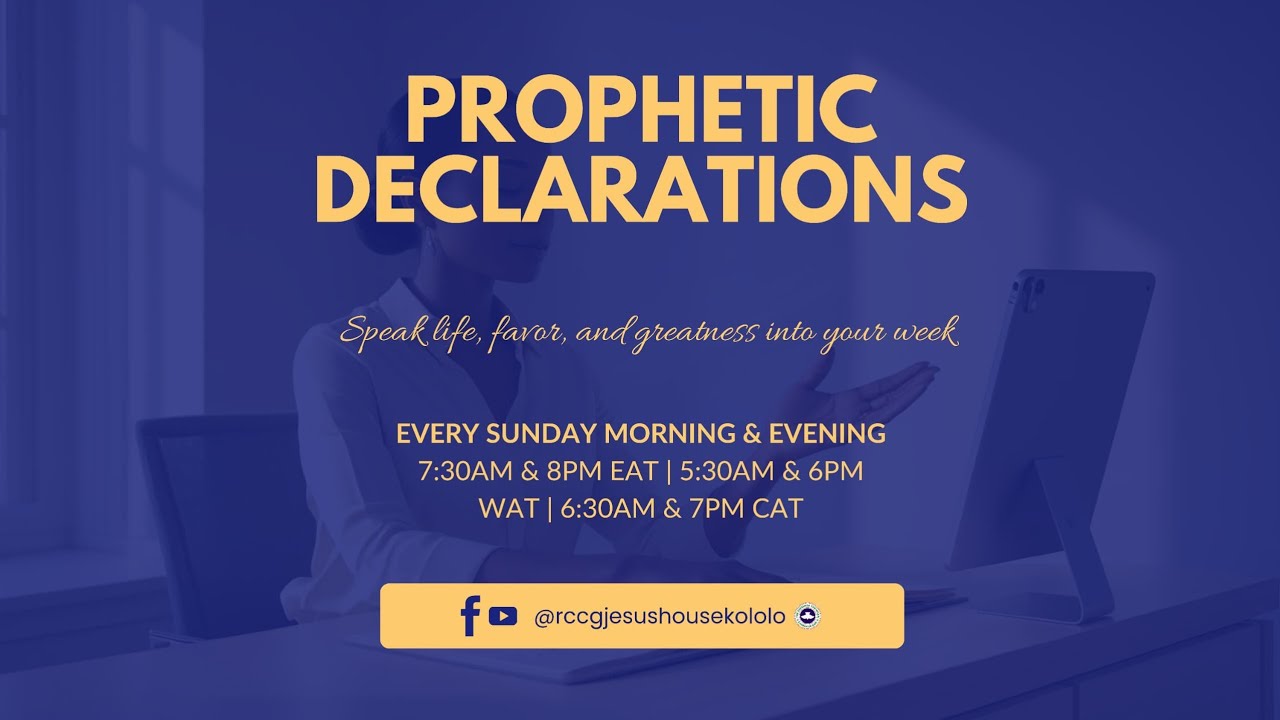 Sunday Morning Prophetic Declaration || Sun 14th Sept 2025 - YouTube