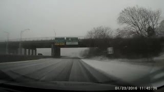 Driving around in winter storm Jonas - 1/23/2016