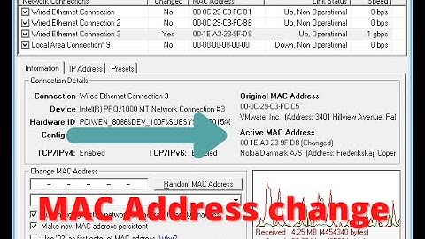 MAC- Address  change in windows 10