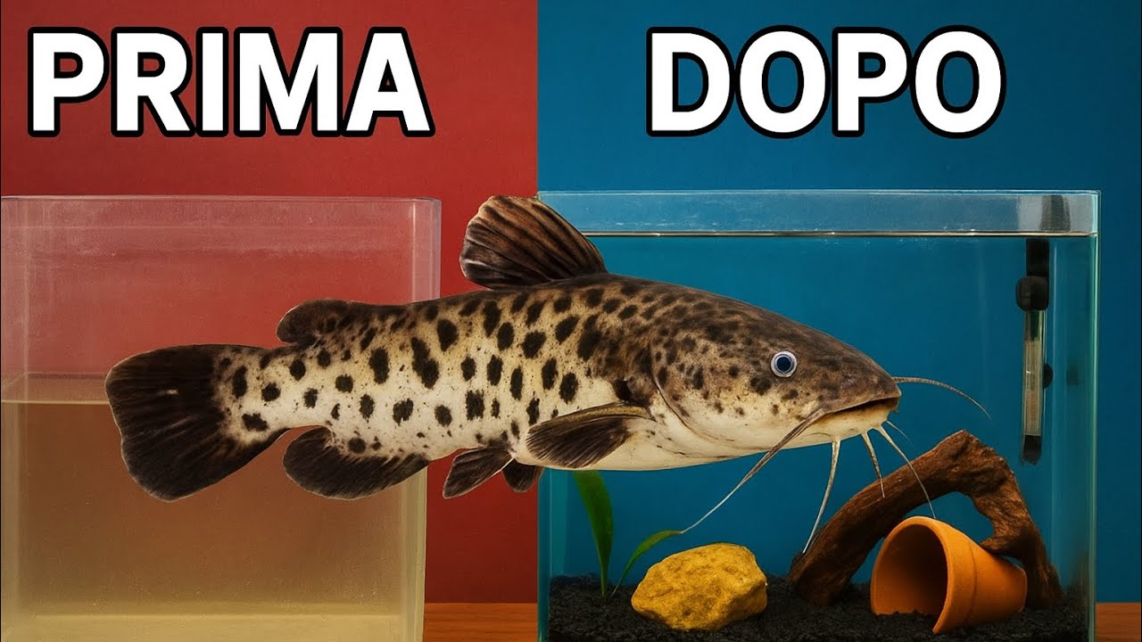 Trasformo l’ACQUARIO del mio pesce gatto CLARIAS : prima e dopo ...