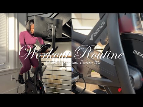 My Workout Routine 🏋️‍♀️🚲 // using the Merach S29 Aura Exercise Bike