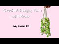 How To Crochet A Hanging Plant With Roses STEP BY STEP