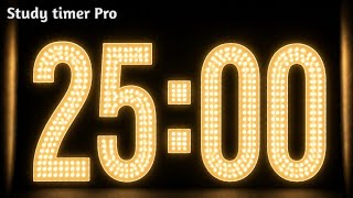 The Perfect 25 Minute Timer for Work and Study | Study Timer Pro