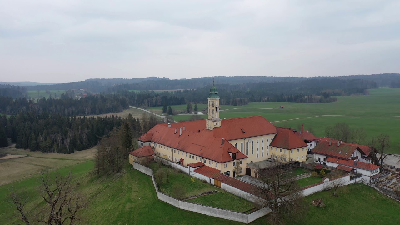 Reutberg Monastery from the AIR (HD) - BAVARIA