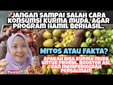 Buah Kurma Muda Hijau