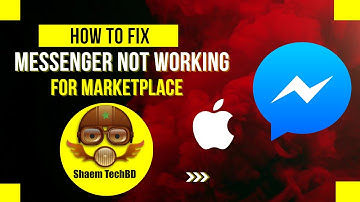 How to Fix Messenger Not Working For Marketplace ios ( After New Updates 2023 )