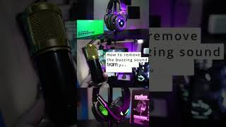 How to remove static noise in your mic recording #shorts