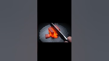 Lava Cube VS Ice Cube  #ai  #asmr #lava #icecube #shorts #short #satisfying #food #fruit