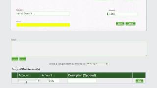Creating The Initial Deposit To Start A Checking Account With Lizzy BMS