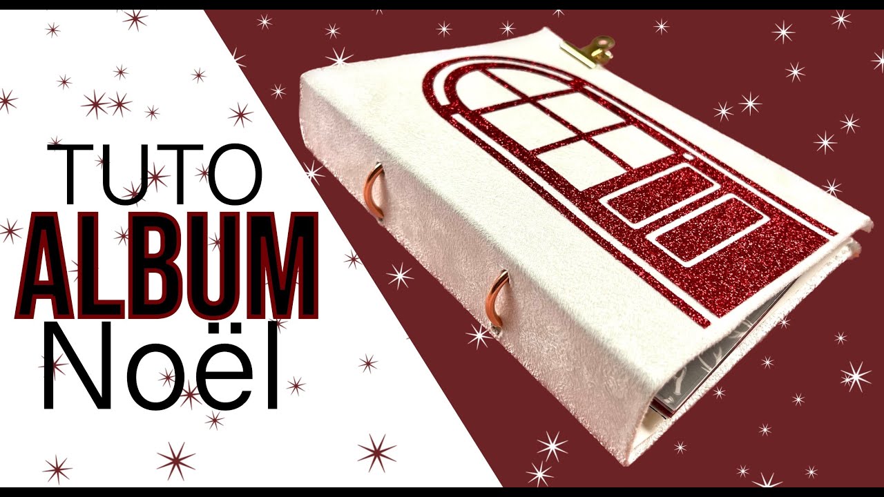 SCRAPBOOKING {TUTO} MINI ALBUM porte de Noël couverture thermocollant I