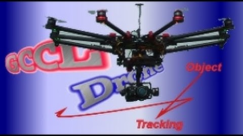 UAV Drone with object tracking  locking system first flight test following target