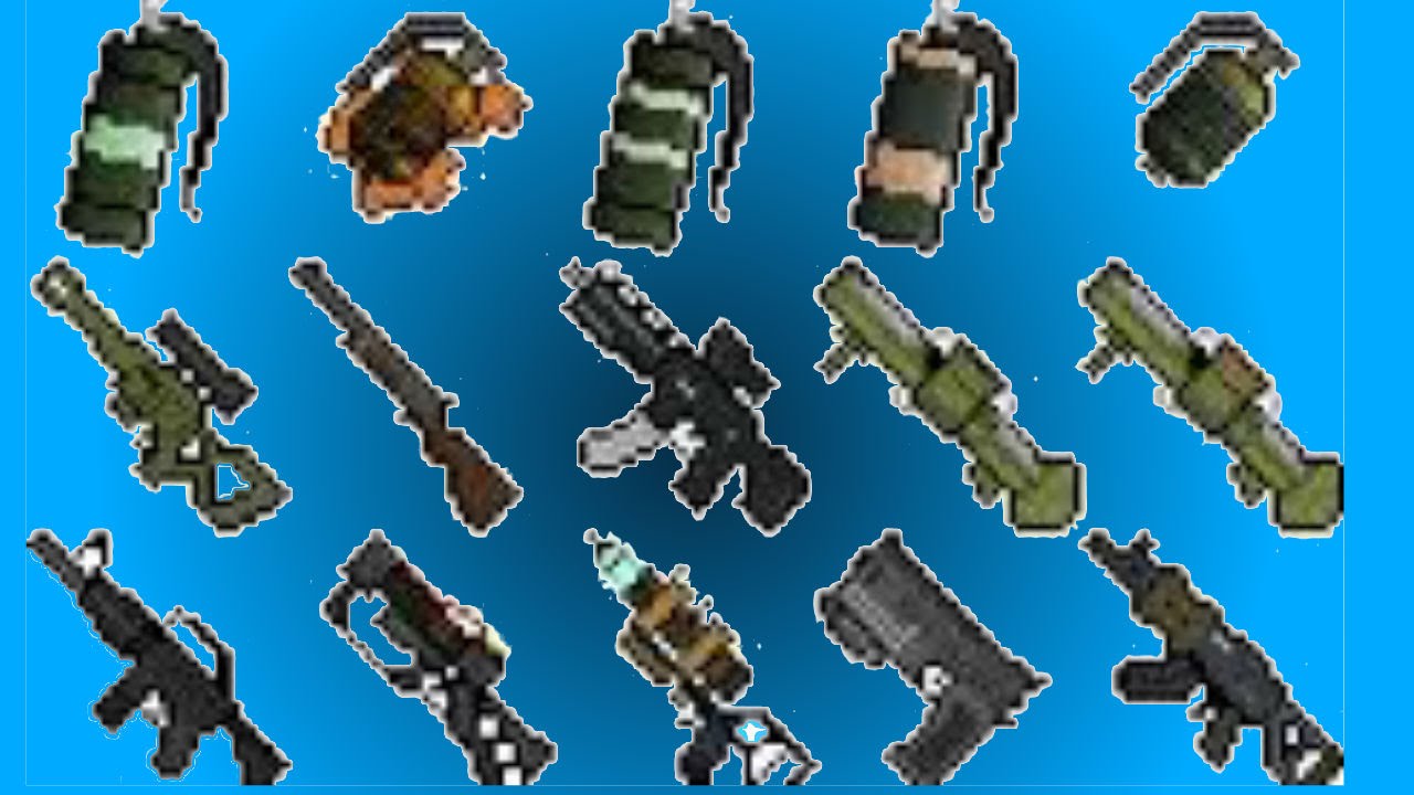 Minecraft one command block- Guns V2 - 