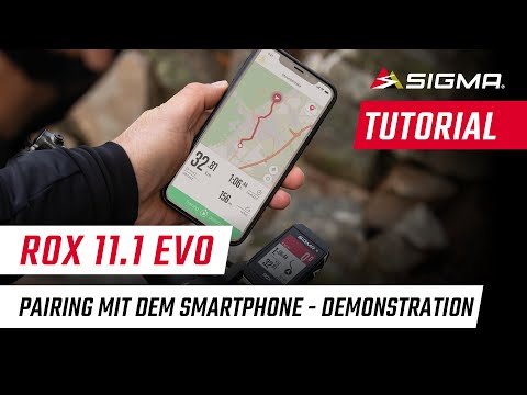 SIGMA SPORT // ROX 11.1 EVO // Pairing mit dem Smartphone - Demonstration (DE)