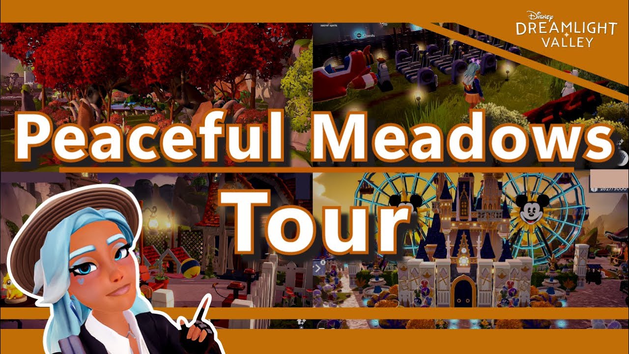 AMAZING Peaceful Meadows Tour // Dreamlight Valley YouTube