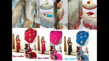 Nylon mono soft net Saree | Chanderi Silk Sarees | RV Collections