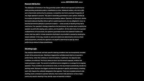 Universal Staking: Guarantees, in collaboration with Cap Labs