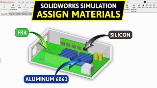 SOLIDWORKS Flow Simulation Material Assignment | Assign Materials to Components