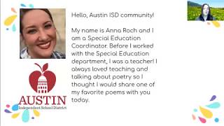 Big Snaps to our AISD Special Education Coordinator, Anna Roch
