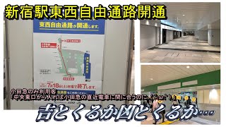 【当たり前が当たり前じゃなくなったもの】東西自由通路開通前のJR新宿駅