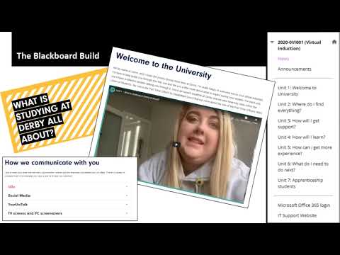 TLC Europe 2021 - University of Derby – A Student Virtual Induction