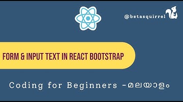 Building Forms & Input Elements with React Bootstrap: A Hands-On Guide - Malayalam Tutorial