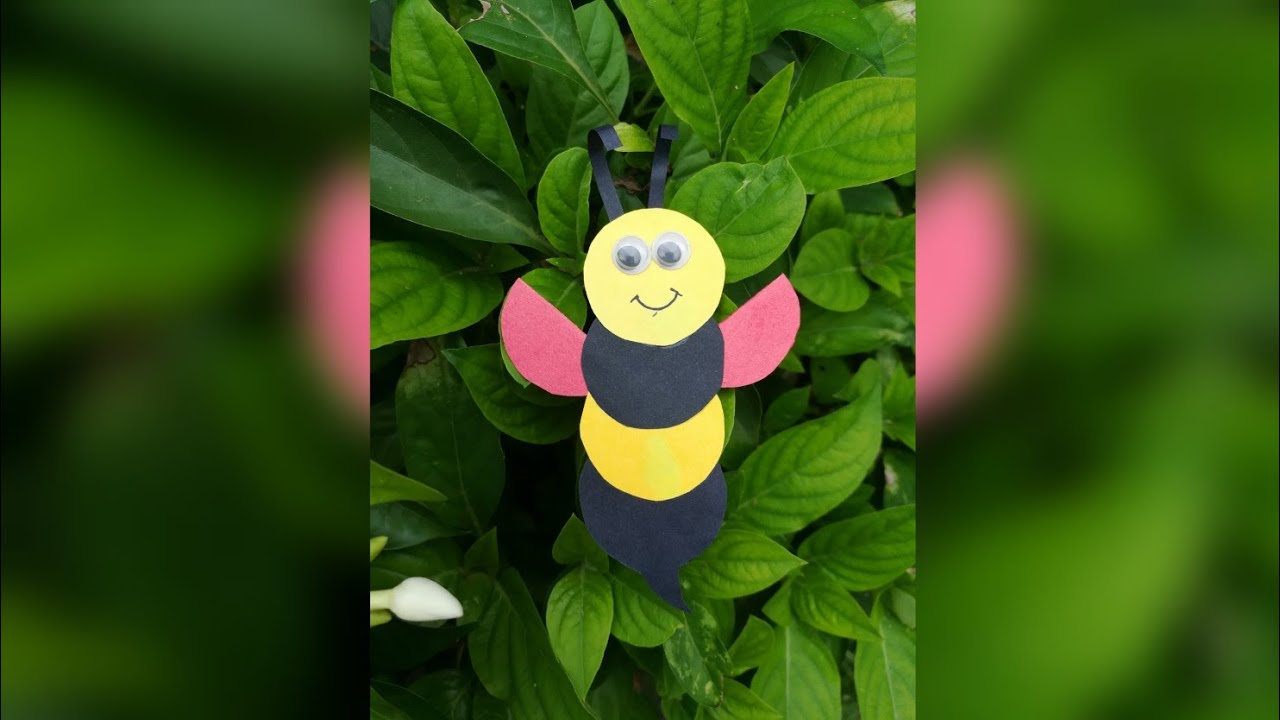 How to Make Cute Paper Honeybee for Easter 2021 | DIY Honeybee Craft for Kids | Preschoolers Crafts