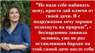 Хватит выделываться,просто дай ключи от своей дачи,-заявила золовка,постоянно оставляющая бардак там