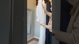 A little ASMR with a veil steaming✨ Veils available in TikTok Shop! #shorts #asmr #veils #wedding