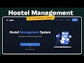 Hostel Management System | React | Tailwind | Source Code Free